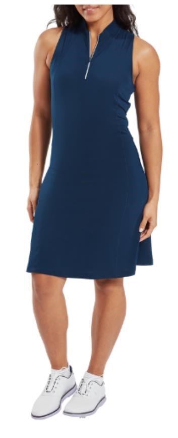 FootJoy 1/4-Zip Sleeveless dames jurk, navy