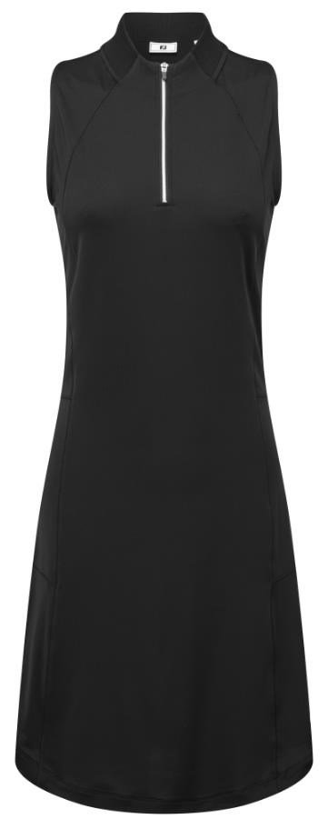 FootJoy 1/4-Zip Sleeveless dames jurk, zwart
