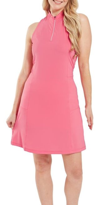 FootJoy 1/4-Zip Sleeveless dames jurk, pink lemonade