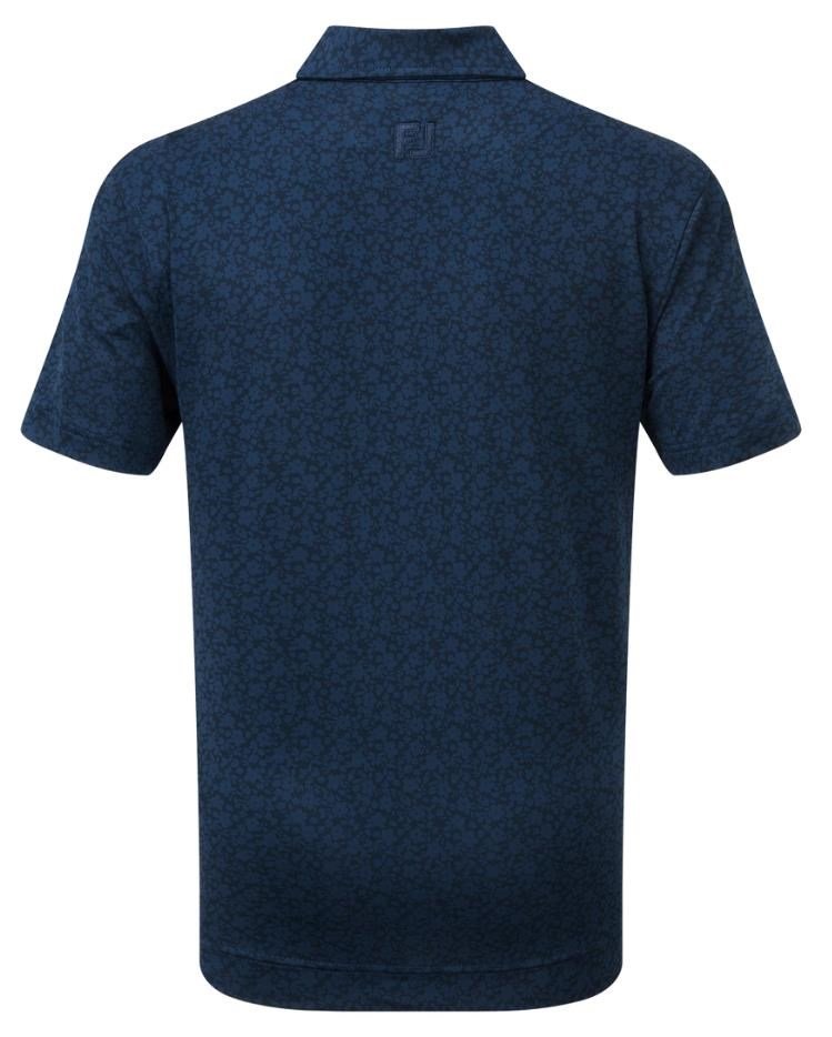 FootJoy Painted Floral Lisle junior polo, navy