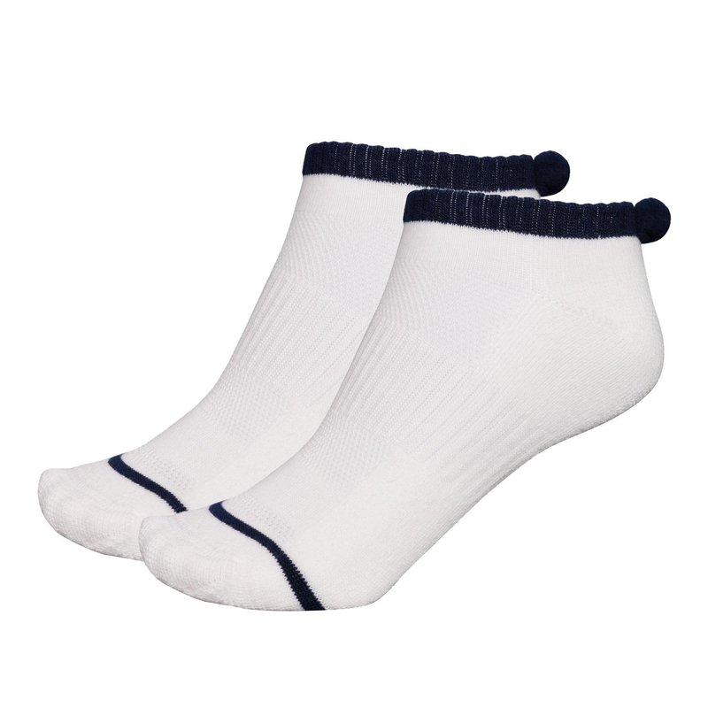 FootJoy ProDry Pom-Pom dames sokken, wit/navy