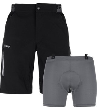 Kilpi Trackeer-M heren fietsshort, zwart