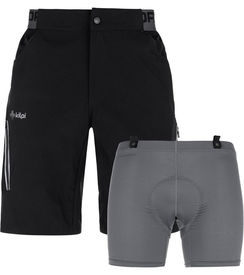 Kilpi Trackeer-M heren fietsshort, zwart