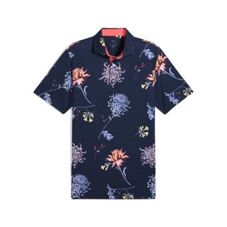 Puma Mattr Dahlia heren polo, deep navy/blue horizon