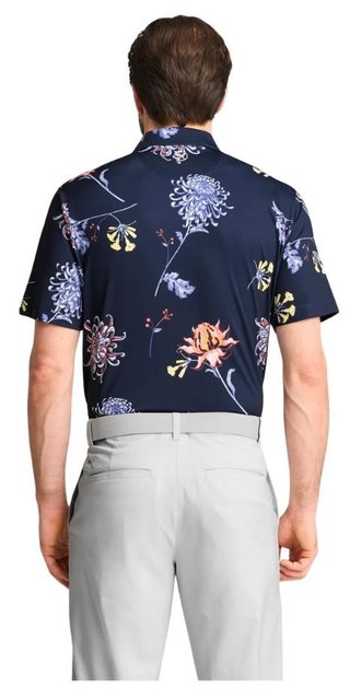 Puma Mattr Dahlia heren polo, deep navy/blue horizon