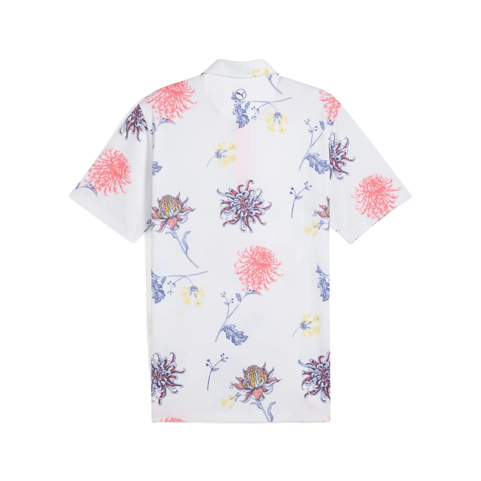 Puma Mattr Dahlia heren polo, white glow/peach frost
