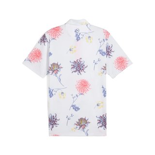 Puma Mattr Dahlia heren polo, white glow/peach frost