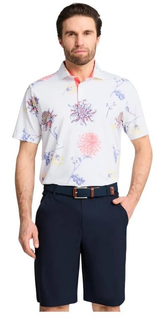 Puma Mattr Dahlia heren polo, white glow/peach frost