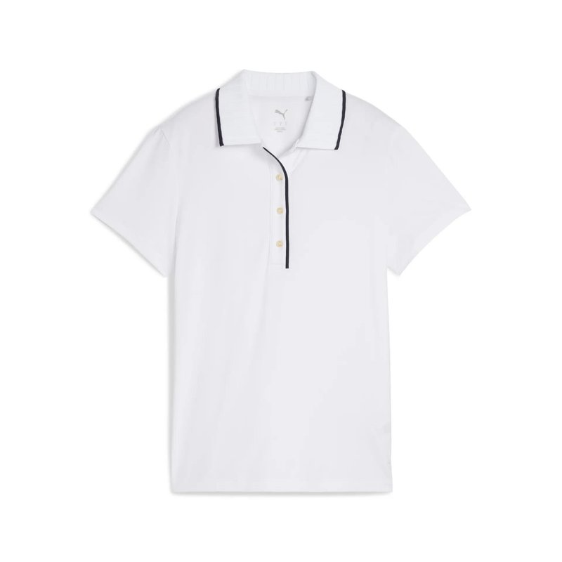 Puma Cloudspun Bridges dames polo, white glow