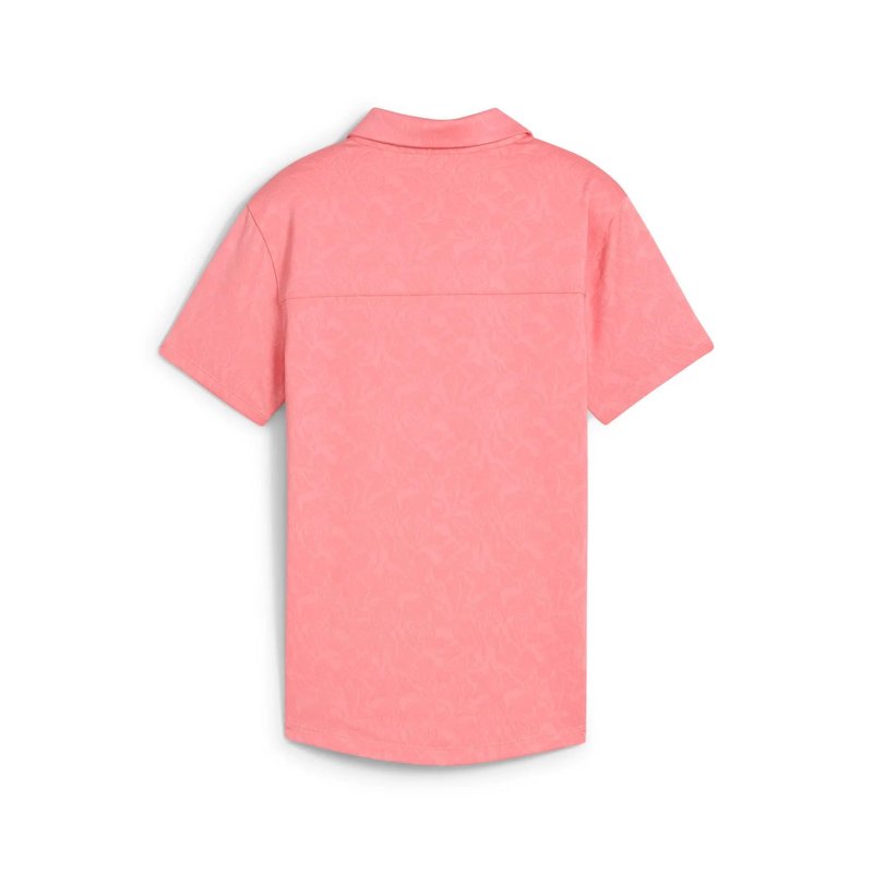Puma MATTR Lianas Jacquard dames polo, peach frost
