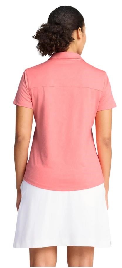 Puma MATTR Lianas Jacquard dames polo, peach frost