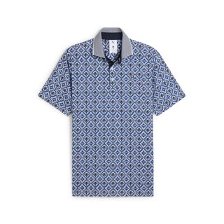 Puma X PTC Tile heren polo, white glow/deep navy