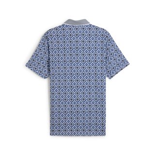 Puma X PTC Tile heren polo, white glow/deep navy