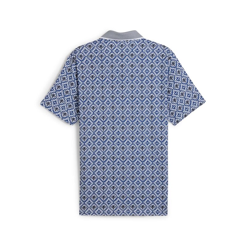 Puma X PTC Tile heren polo, white glow/deep navy