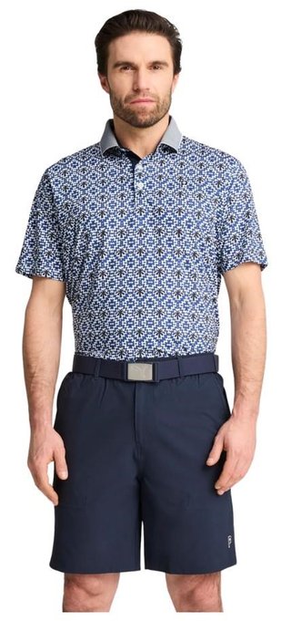 Puma X PTC Tile heren polo, white glow/deep navy