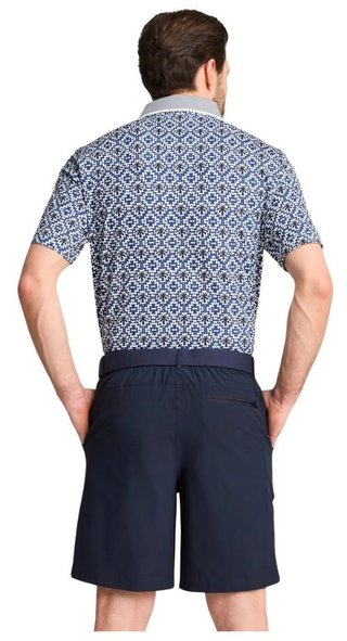 Puma X PTC Tile heren polo, white glow/deep navy
