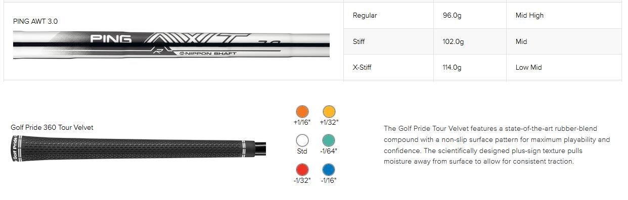 PING G440 heren ijzers, staal