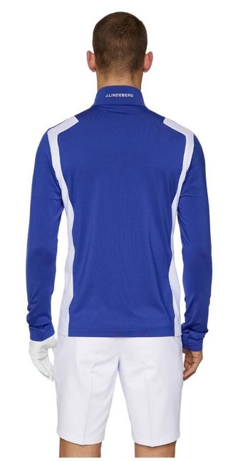 J.Lindeberg Lukas Quarter Zip heren sweatshirt, clematis blue