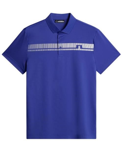 J.Lindeberg Klas heren polo, clematis blue