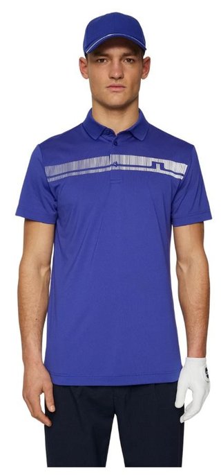 J.Lindeberg Klas heren polo, clematis blue