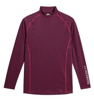 J.Lindeberg Ello Compression Print heren top, tour geo navy
