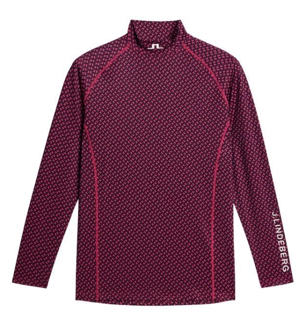 J.Lindeberg Ello Compression Print heren top, tour geo navy