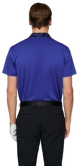 J.Lindeberg Karter heren polo, clematis blue