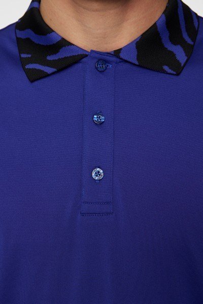 J.Lindeberg Karter heren polo, clematis blue