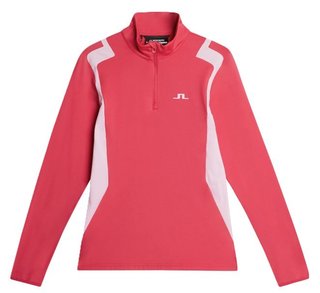 J.Lindeberg Mae Quarter Zip Mid dames midlayer, azalea