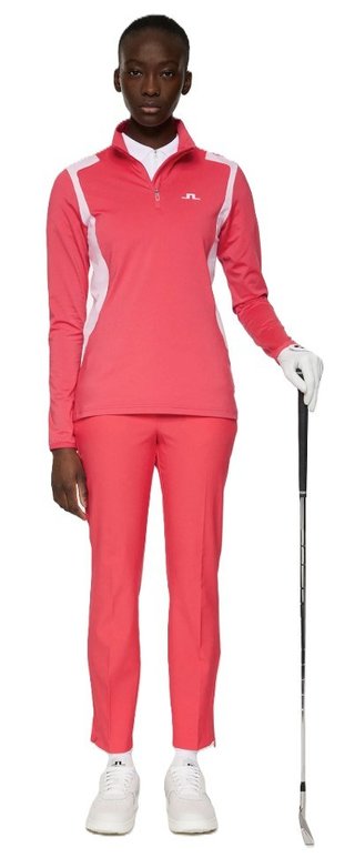 J.Lindeberg Mae Quarter Zip Mid dames midlayer, azalea