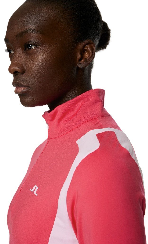 J.Lindeberg Mae Quarter Zip Mid dames midlayer, azalea