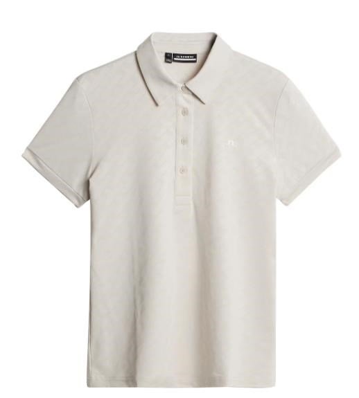 J.Lindeberg Alaya Jacquard dames polo, moonbeam