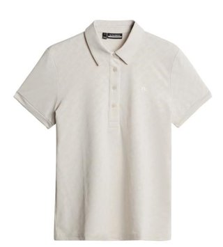 J.Lindeberg Alaya Jacquard dames polo, moonbeam