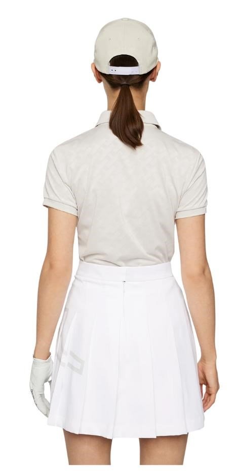 J.Lindeberg Alaya Jacquard dames polo, moonbeam