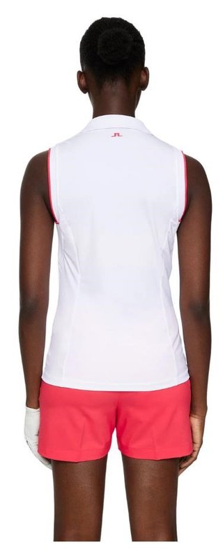 J.Lindeberg Viola Sleeveless dames polo, wit