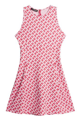 J.Lindeberg Cora Print dames jurk, tour geo pink