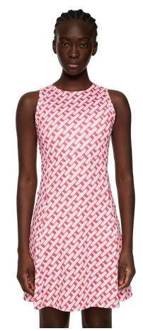 J.Lindeberg Cora Print dames jurk, tour geo pink