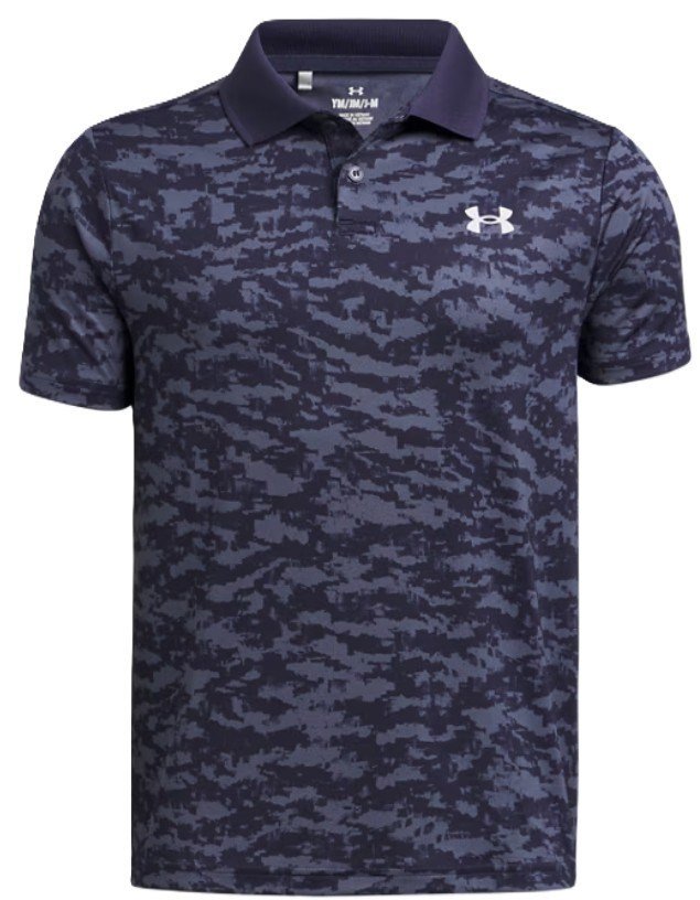 Under Armour Matchplay Printed junior polo, midnight navy