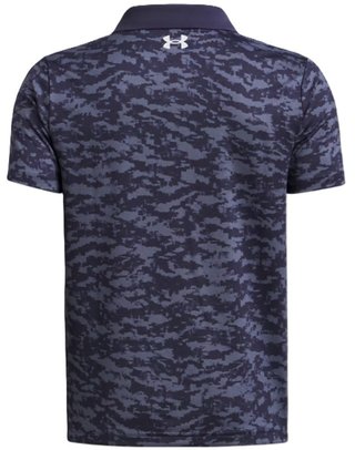 Under Armour Matchplay Printed junior polo, midnight navy