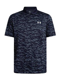 Under Armour Matchplay Printed heren polo, midnight navy