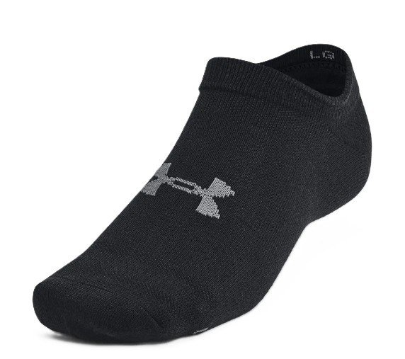 Under Armour Essential No Show unisex sokken (6 paar), zwart