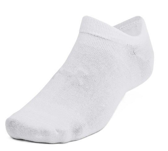 Under Armour Essential No Show unisex sokken (6 paar), wit