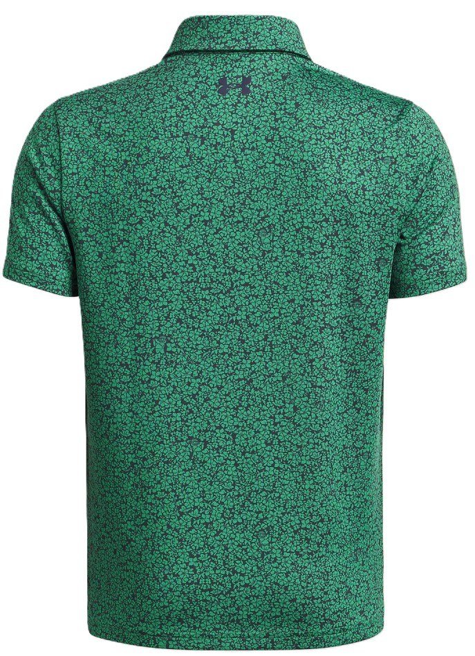 Under Armour Playoff Printed junior polo, team kelly green