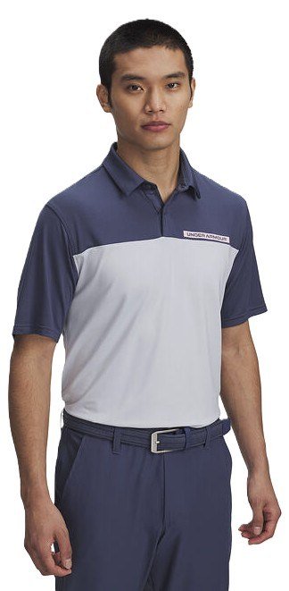 Under Armour T2G Color Block heren polo, downpour gray