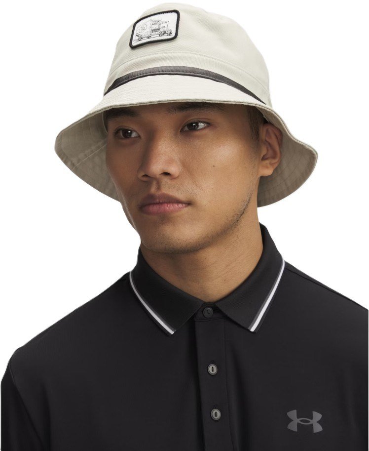 Under Armour Drive unisex bucket hat, khaki base/black