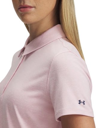 Under Armour Playoff SS dames polo, prime pink