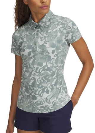 Under Armour Playoff 3.0 Printed dames polo, silica green