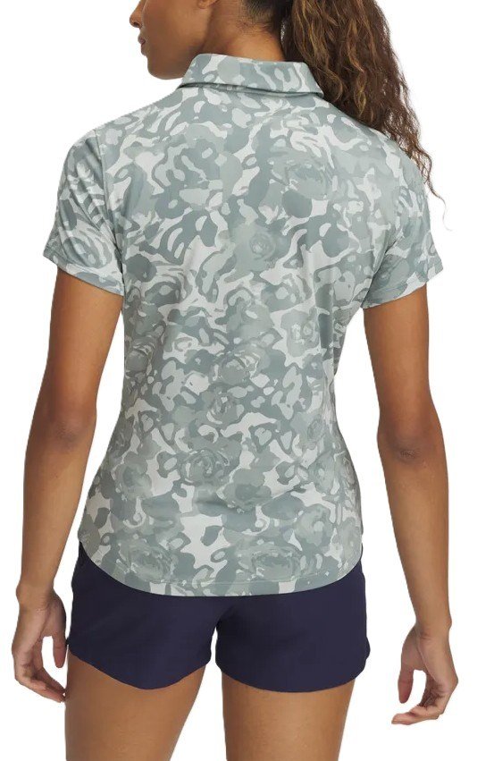 Under Armour Playoff 3.0 Printed dames polo, silica green