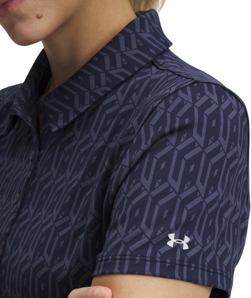 Under Armour Playoff 3.0 Printed dames polo, midnight navy