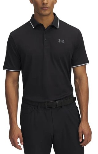 Under Armour Playoff 3.0 Rib heren polo, zwart